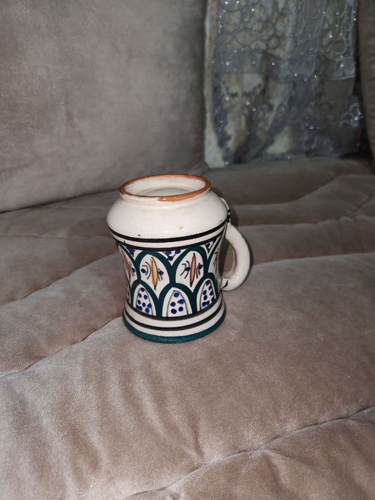 Moroccan Handcrafted Ceramic Mug – Traditional Pottery Cup